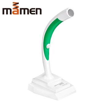 

MAMEN 3.5MM Omnidirectional Condenser Microphone UBS Desktop High Sensitivity Microphone for Recording /Computer games/Singing