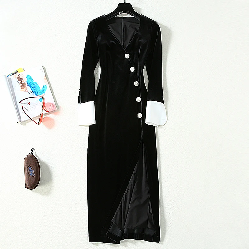 Long Dress Runway High Quality Autumn Chic New
