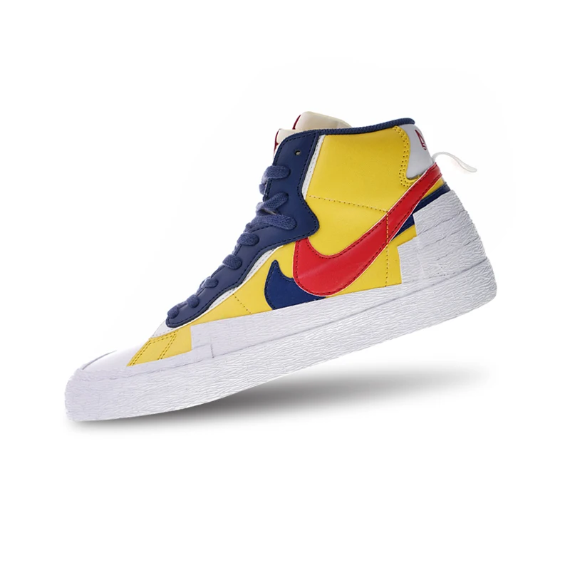SACAI X Nike Блейзер обувь для скейтбординга спортивный светильник Классический Досуг AA383-400 для мужчин 40-45