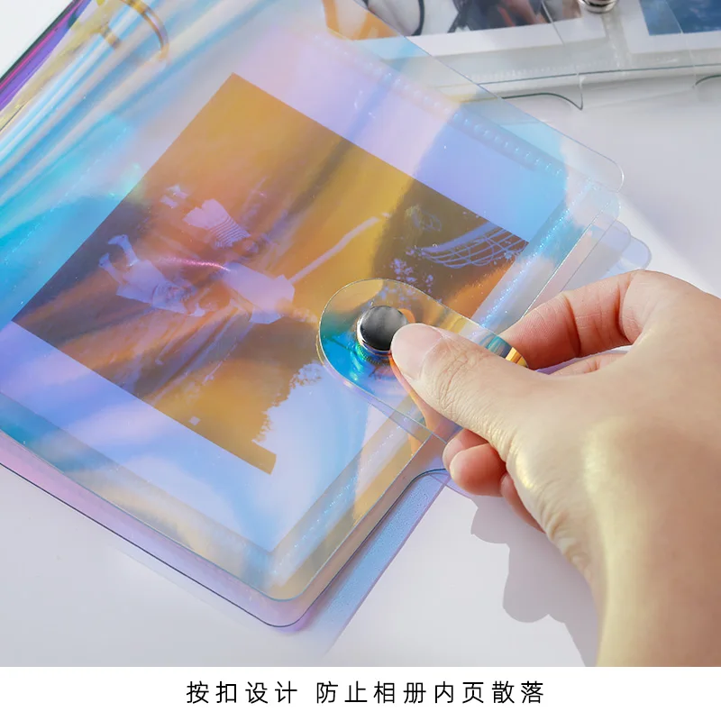 100/50 Pockets PVC Portable Photo Album Laser Color Album for Mini Instax & Name Card Photo Book Transparent photo album