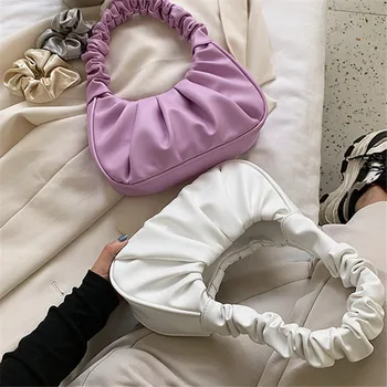 

woman's bag Brand Original Design Handbag 2020 New Fashion Shoulder Messenger Bag Simple Solid Color Underarm Bag