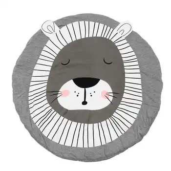 

Soft Cotton Crawling Blanket Cartoon Play Mat Baby Kids Game Gym Activity Playmat Floor Rug Home Nursery Room Decoration 95cm