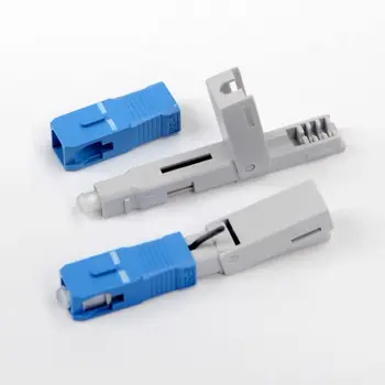 

100Pcs SC/UPC FTTH Embedded Single Mode Assembly Fiber Optic Quick Connector Fiber Optic Fast Connector
