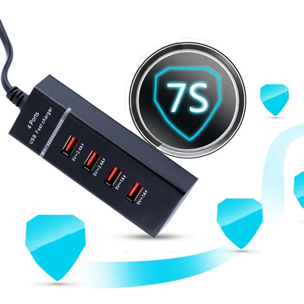 Универсальный разъем США ЕС 4 USB Порты и разъёмы для путешествий, походная телефон быстро Зарядное устройство Адаптер 5В 3A Быстрая зарядка для телефонов