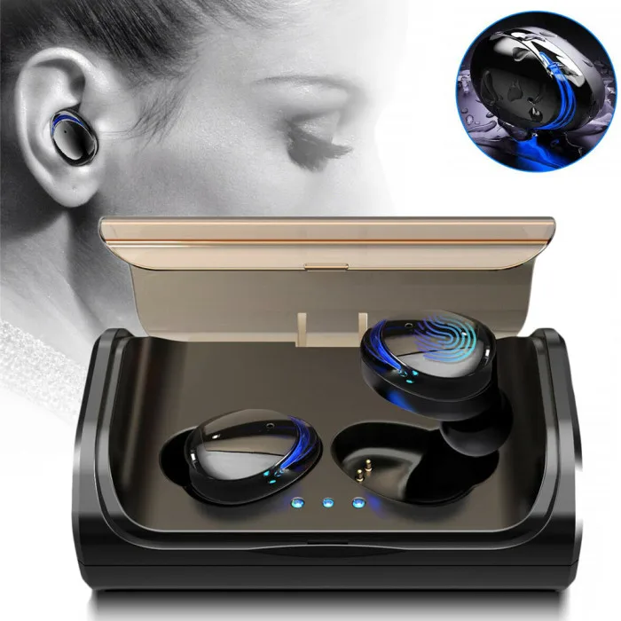 Мини водонепроницаемые наушники Bluetooth 5,0 гарнитура беспроводные наушники стерео для смартфонов Bluetooth наушники