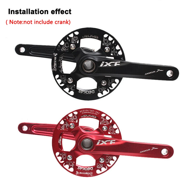 Deckas MTB 104BCD цепная цепь горный шоссейный велосипед Узкий широкий односкоростной круглый Овальный цепь Guard Chainwheel 32 T-38 T