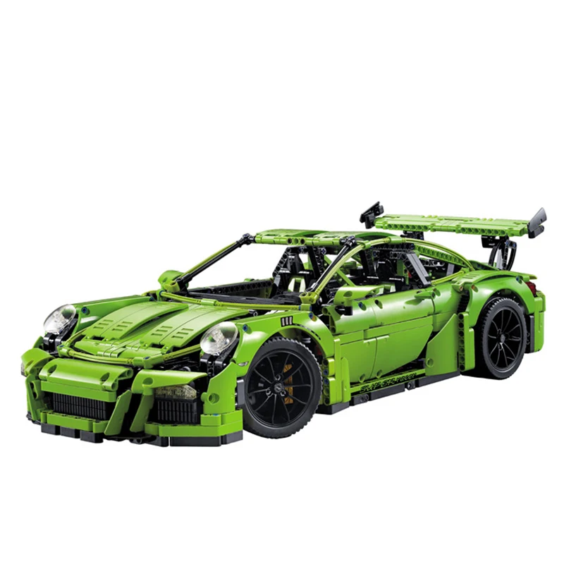 

Decool Technic 3368 20001 green Racing Car Building Blocks Bricks Compatible with 42056 Gifts Toys