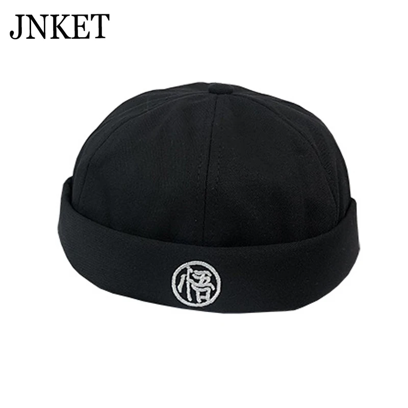 JNKET шляпы весна-осень вышивка Skullcap Beanies шляпа хип-хоп тыква шляпа Складная портативная шляпа с полями шляпа моряка