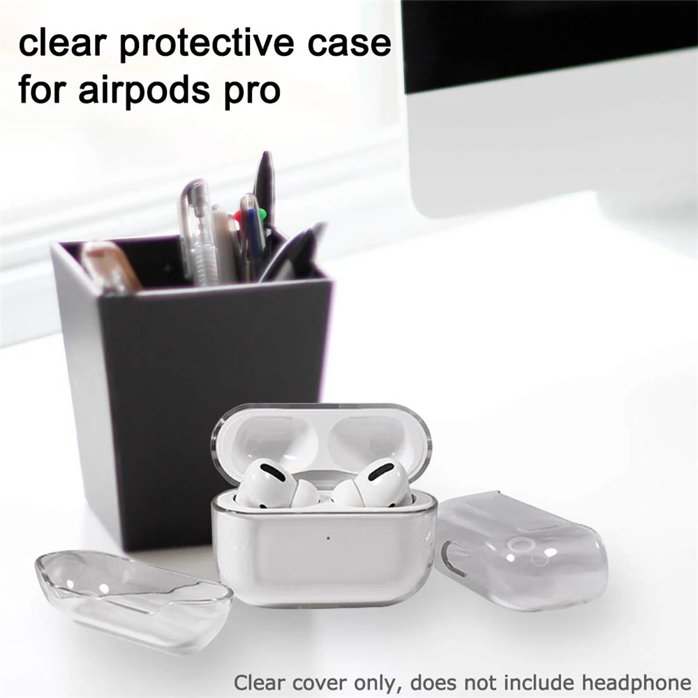 Защитный чехол для Apple AirPods pro, чехол, прозрачный, противоударный, полный Чехол с ультратонкой защитой кожи