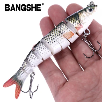 HOT PRICE ❤️ 13.7cm/27g Sinking Wobblers 8 Segments Fishing Lures Multi Jointed Swim bait Artificial Hard Baits For Fishing bait Tackle Lures - discount item 23% OFF Sports & Entertainment