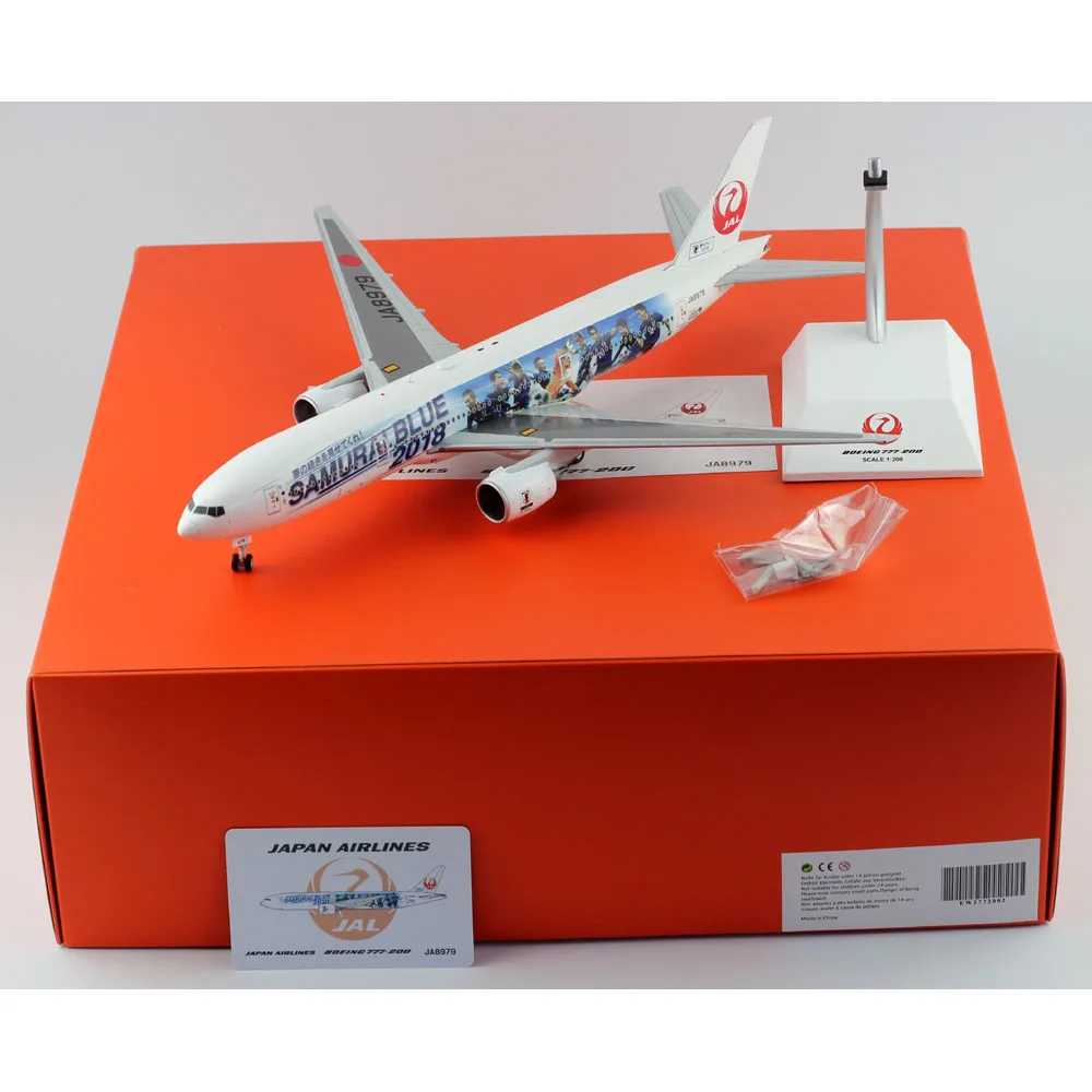 

Коллекционный самолет из сплава 1:200, подарок JC Крылья EW2772002 JAL «Samurai Blue 2018» Боинг, модель самолета под давлением JA8979