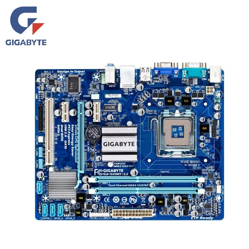 Gigabyte GA G41MT S2 desktopl anakart Intel G41 LGA 775 DDR3 Intel GMA