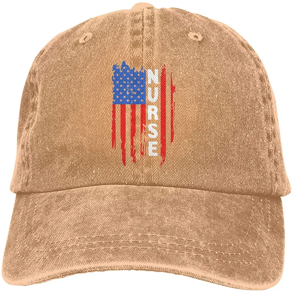 Бейсбольная кепка из джинсовой ткани для взрослых с американским флагом