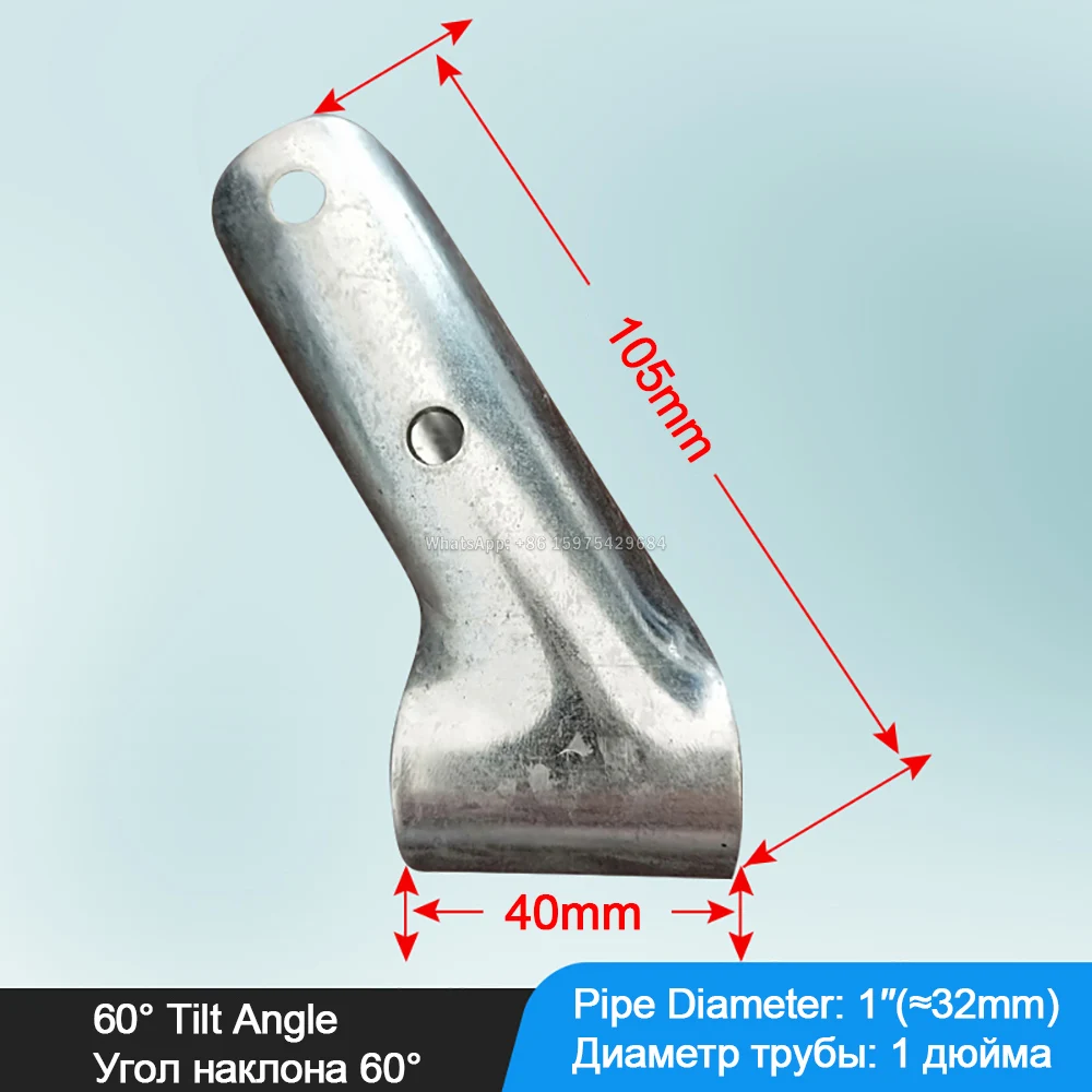 4 Pezzi Fibbia A Croce Per Tubo In Acciaio Inox, Connettore Universale A U Per Serra E Recinzioni, Adatto Per Tubi Ø 26-33mm
