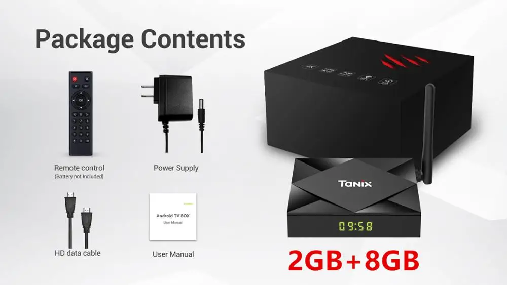 ОС Android 10,0 Smart tv-box оригинальная Tanix TX6S H616 2 ГБ 8 ГБ 2,4g/5G wifi BT телеприставка с поддержкой Alice UX голосовое дистанционное управление - Цвет: 2GB 8GB