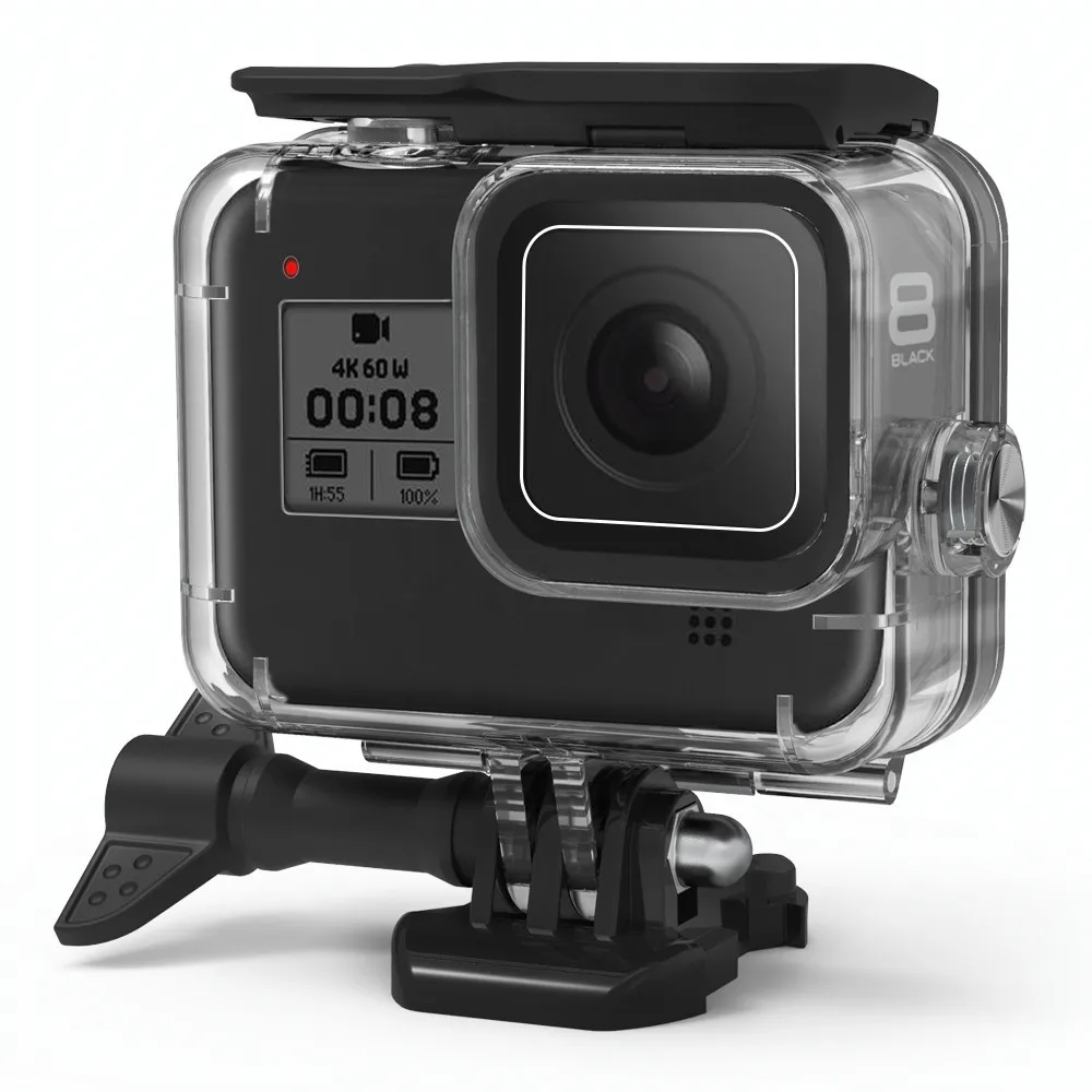 Для Gopro Hero 8 аксессуары водонепроницаемый защитный корпус чехол для дайвинга защитный для Go pro экшн-камеры набор аксессуаров