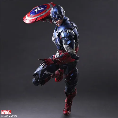 

27cm SHF Marvel Avengers 4 Endgame Marvel Captain America Action Figure Model Toy Doll Gift For Kids