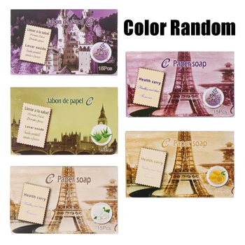 

15 Pcs / pack Of Portable Creative Gifts Soap Tablets Clean Toilet Paper Soap Tablets Bath Hand Washing Supplies