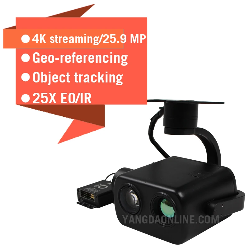 25x зум EOIR 4k карданный двойной датчик камера для дрона HD разрешение rc БПЛА осмотр наблюдения поиск мультиротор