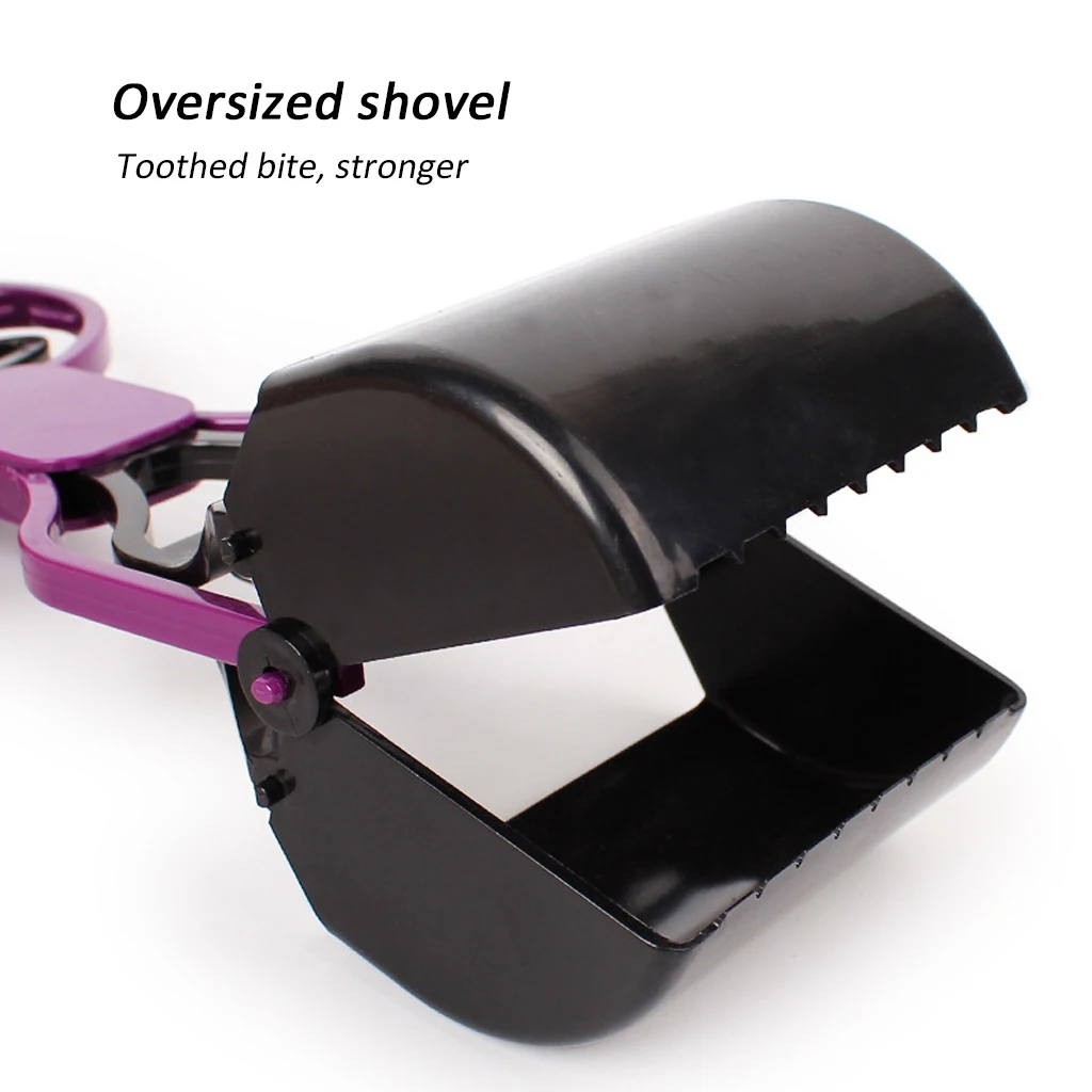 Pet toilet Pooper Scooper Long Handle Jaw Poop Scoop Clean Pick Up Animal Waste Dog Puppy 5
