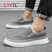

CYYTL Casual Men's Cloth Loafers Slip On Breathable Flats Comfortable Shoes Moccasins Soft Sneakers Outdoor Walking Tennis