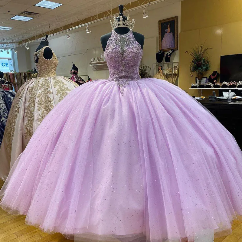 Lilac Princess Quinceanera Prom Dresses 