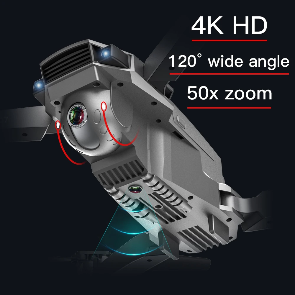 Зверь SG907 GPS Дрон 3 осевому гидростабилизатору 4K HD Камера Широкий формат 5G Wi Fi FPV 50X