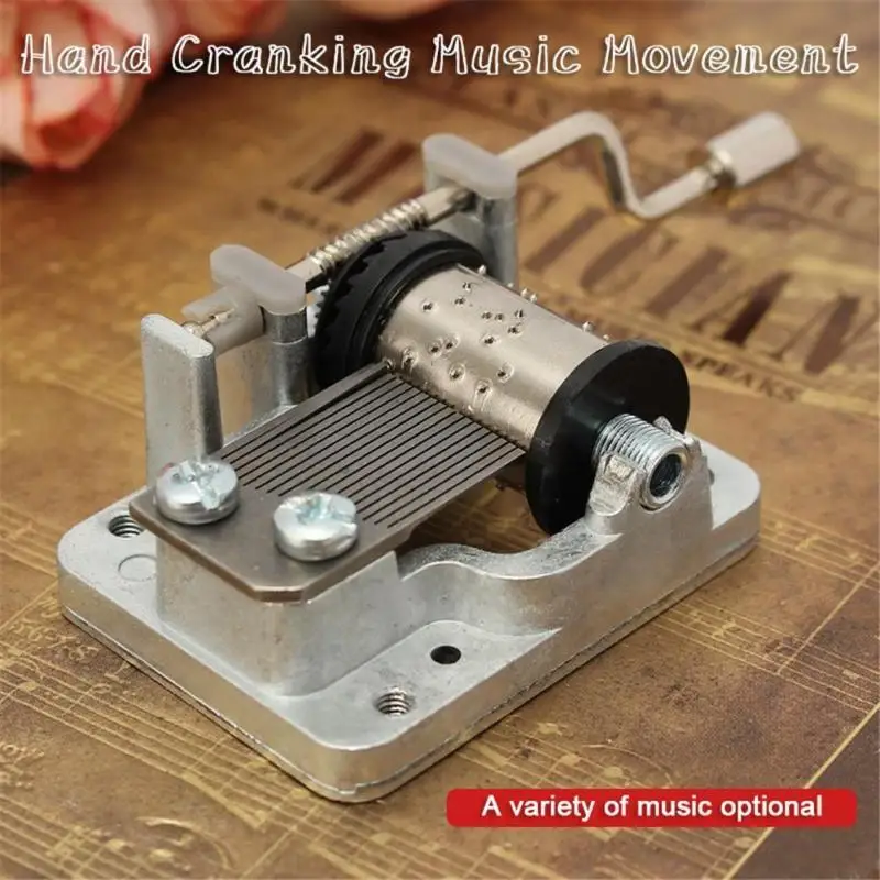 Hand Crank Music Box 18-note Hand-cranked Musical Mechanism DIY Music Box