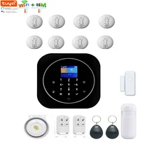 Yobang безопасность WiFi беспроводная домашняя сигнализация WiFi сигнализация умная сирена Tuya приложение Совместимо с Alexa с детектором дыма