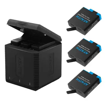 

AFAITH Replacement Batteries 3 Pack and 3-Channel USB 3.0 Storage Charger Compatible with GoPro Hero 8 7 6 5 Black Accessories
