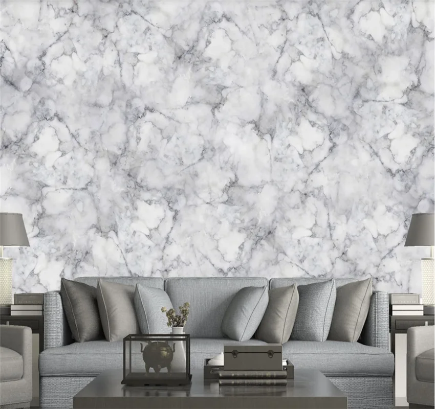 XUESU HD simple jade root marble background wall custom high-end wallpaper 8D wall covering