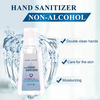 

4pcs Travel Portable Hand Gel Mini Liquid Disposable No Clean Waterless Hand Sanitizer 30ml Hand Cleaner For Adult Kids Children