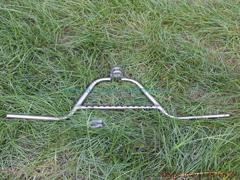 titanium bmx bike handle bar with titanium clamp custom bmx handle bar with clamp