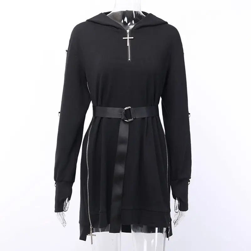 oversized hoodie with belt