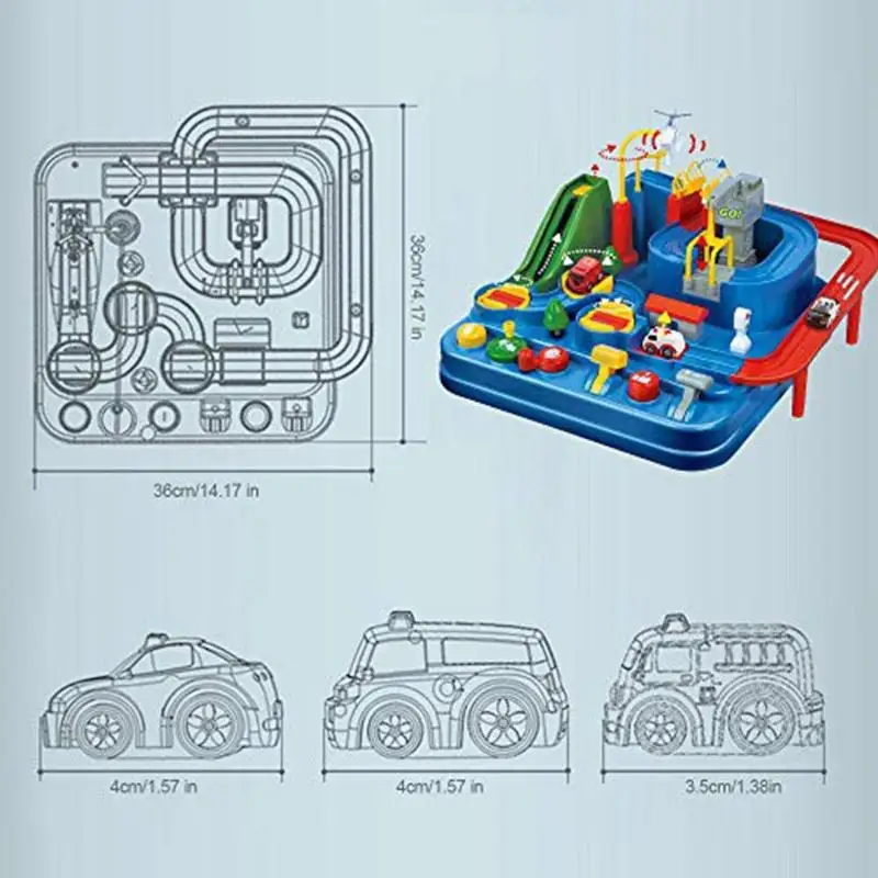 Children Mechanical Inertia Train Toy Hot Selling Durable Safety Smooth Surface Racing Track Adventure Game Educational Toys