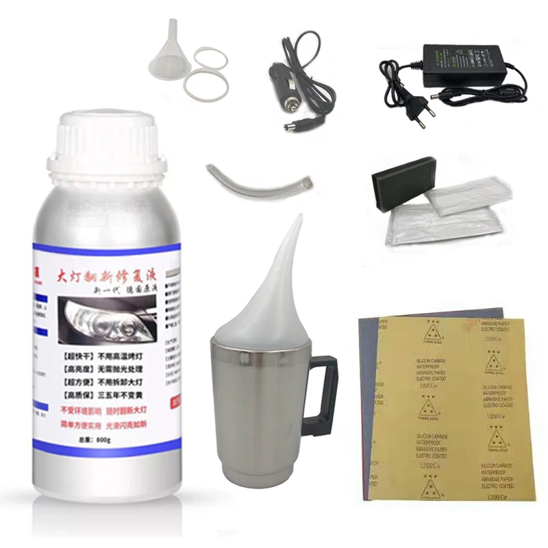 Comprar Kit de rasguño de capa hidrofóbica para reparación de faros de automóvil