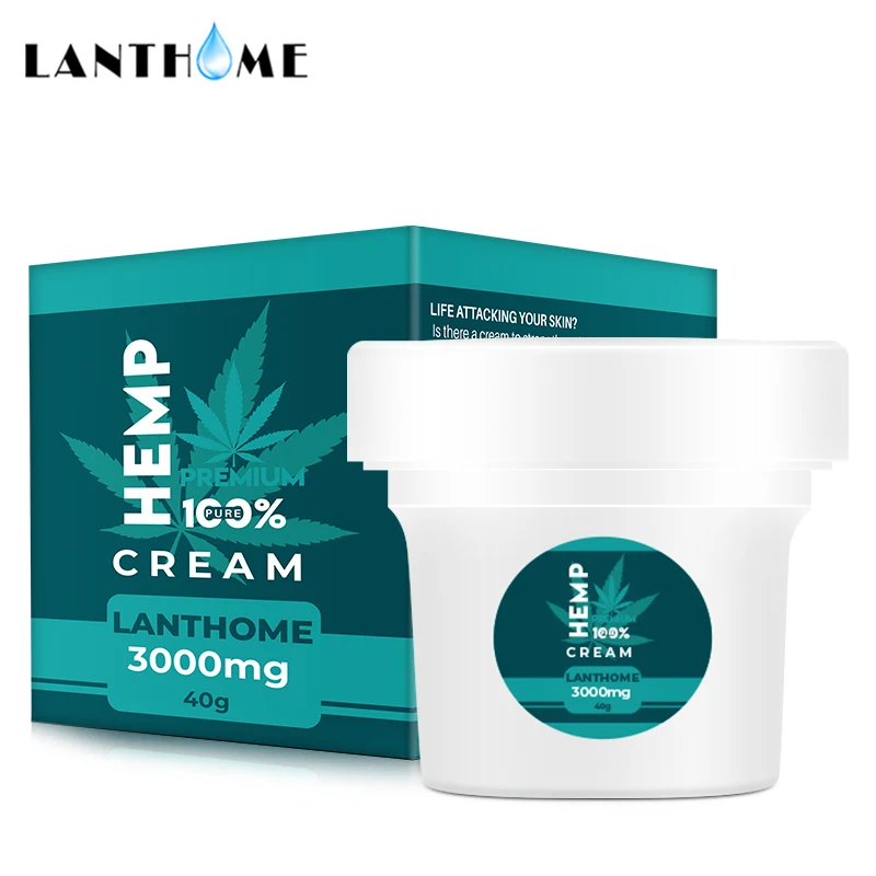 LANTHOME Organic Hemp Cream Anti Wrinkle Anti-aging Moisturizer Nourishing Face Cream Hemp Seed Oil Cbd Hemp Oil 3000mg Extract - Color: 1pc Hemp cream