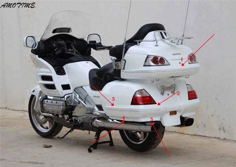 

11 items Chrome Saddlebag Decoration Strips Moulding For Honda GL1800 GOLDWING 2001-2011