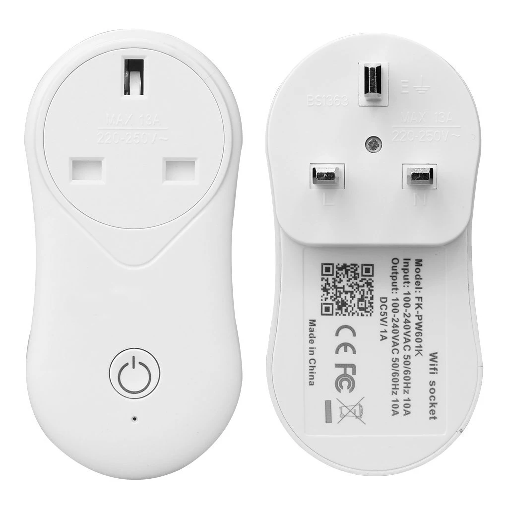 

WiFi Smart Power UK Plug Socket with USB Charging Timer Switch Remote Control Outlet work with Alexa Echo Google Assistant IFTTT
