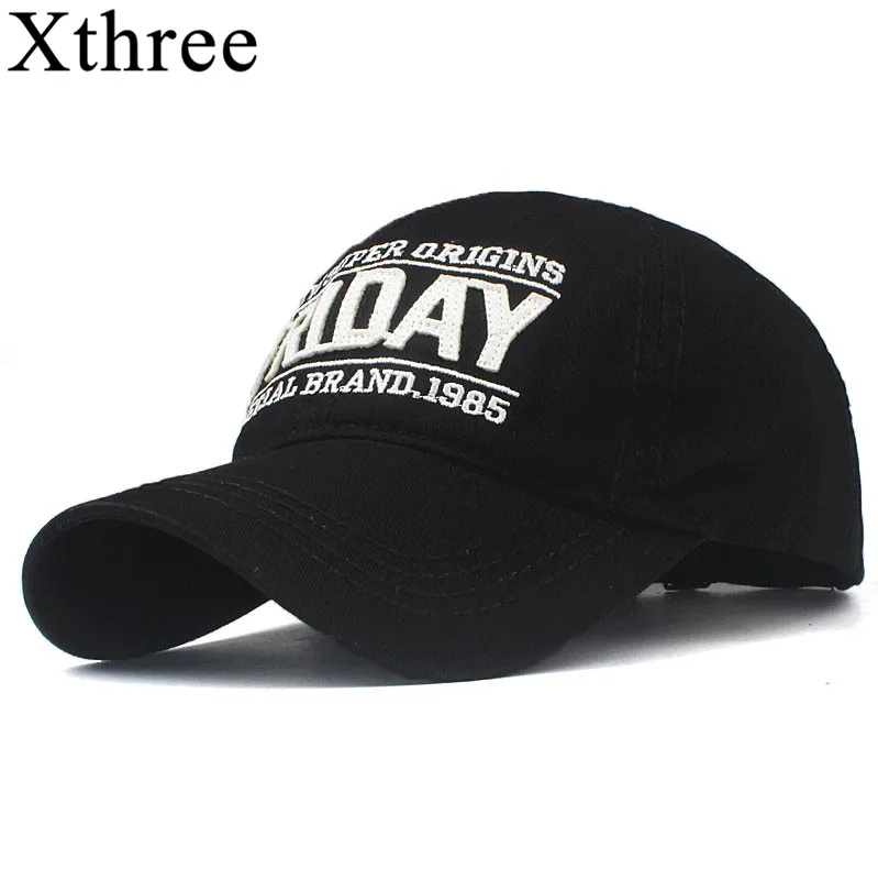 Xthree Женская хлопковая бейсболка с вышивкой пятничная Кепка snapback для мужчин и