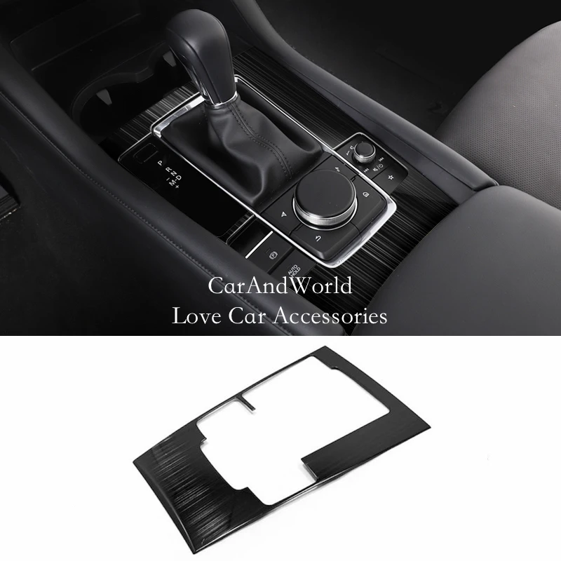 Для 2019 2020 Mazda 3 Axela коробка переключения передач Панель крышка интерьера чашки