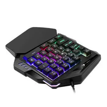 

K9 USB One-Handed Keyboard RGB Light Effect Game Keyboard LOL Hand Game Keyboard Waterproof Universal