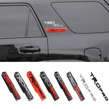 

For Toyota Camry Auris Yaris Rav4 Prius Prado Land Cruiser CHR Car Fender Sticker Door Badge TRD PRO OFF ROAD Logo Accessories