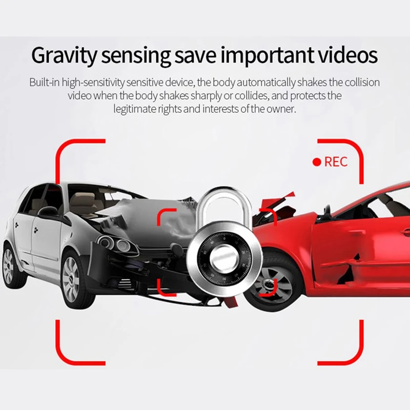 

Streaming Media Car Dvr Press Screen 1080P Hd Night-Vision Rearview Mirror Driving Recorder Large New Style Dash Camera
