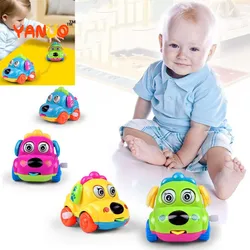 Voiture jouet pour enfants, voiture de dessin animé mignon, cadeau pour bébé, cinq couleurs réparties au hasard 