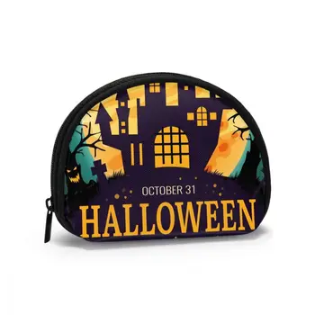 

Cosmetic Bag Halloween Scary Party Poster Women Makeup Bag Travel Organizer Toiletry