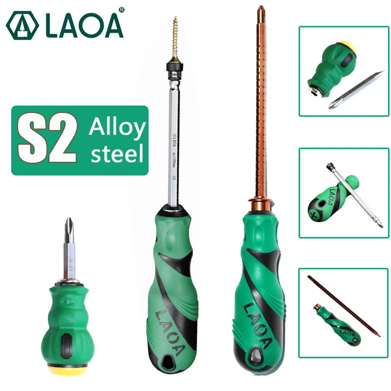 Laoa 磁気ドライバーs2 合金鋼ビット ダブルヘッド ストレート ミニドライバー Aliexpress Tools