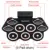 9 Pads Electronic Roll up Thicken Silicone Drum Electric Drum Kit with Drumsticks & Sustain Pedal