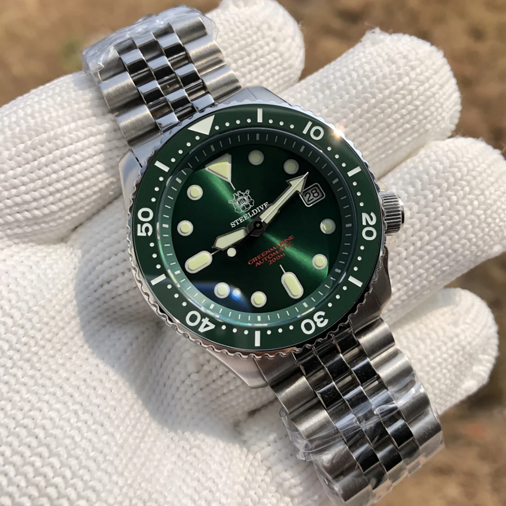 Стальные погружные часы 1996 Japan skx007 Small Abalone 316L из нержавеющей стали стальные 200 м