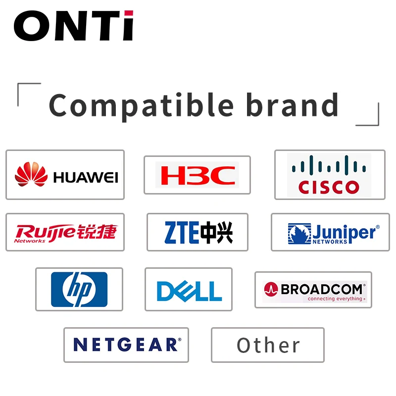 ONTi-Hybrid Passive Direct Attach Copper Twinax Cable QSFP+ to 4xSFP+ DAC 0.5m 1m 2m 3M 5m 7M